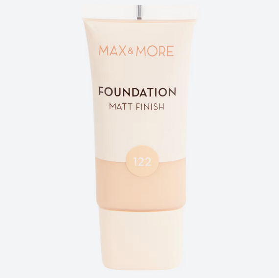 Тональний крем matt finish Max & More 122, 30 ml