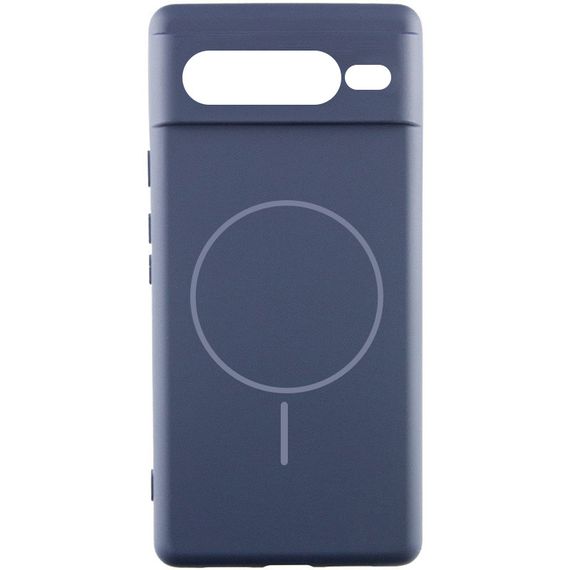 Чохол Silicone Cover Lakshmi Full Camera (AA) with Magnetic Fit для Google Pixel 7 Pro Темно-синій / Midnight blue