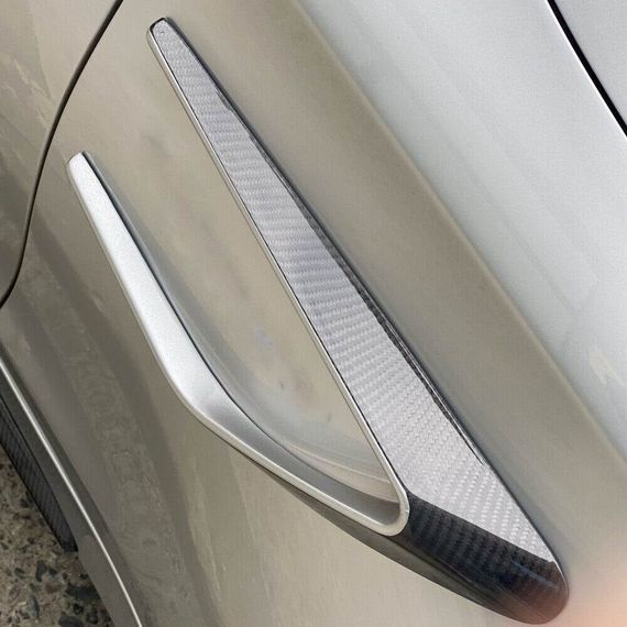 Карбоновые накладки на передние крылья (для Купе/Кабриолет C63 AMG 2015-2019) для Mercedes C-сlass W205 | Зображення 2