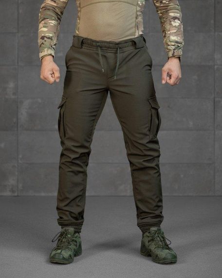 Зимові штани soft shell BANDIT олива ТР6407