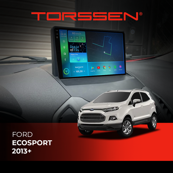 Штатна магнітола Torssen 2K Ford Ecosport 2013+ F96128 4G Carplay DSP