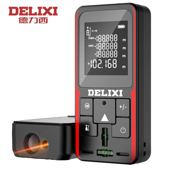 Портативный лазерный электронный дальномер DELIXI, 50 м