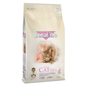 Корм BonaCibo Cat Adult Light & Sterilized сухий з куркою для стерилізованих котів 5 кг