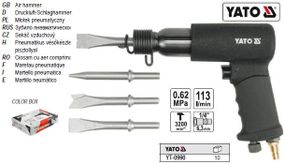 Молоток зубило пневматическое YATO Польша насадки 1/4" YT-0990