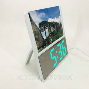 Сучасний годинник з LED підсвічуванням DS-6608, Електронний годинник з функцією підсвічування WN-40