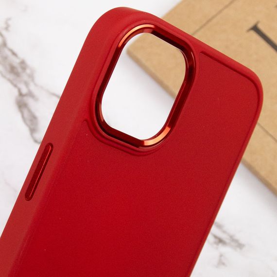 TPU чохол Bonbon Metal Style для Apple iPhone 14 Plus (6.7") Червоний / Red | Зображення 4
