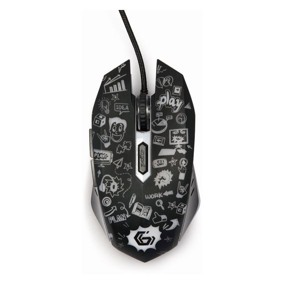 Мишка Gembird MUS-6B-GRAFIX-01 USB Black (MUS-6B-GRAFIX-01) | Зображення 2