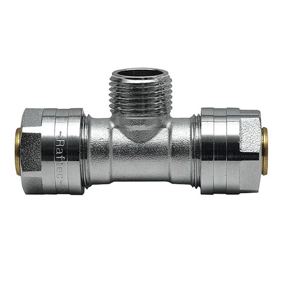 Трійник для металопластикової труби Raftec ЗЗ 20x1/2x20 TN-200120 | Зображення 1