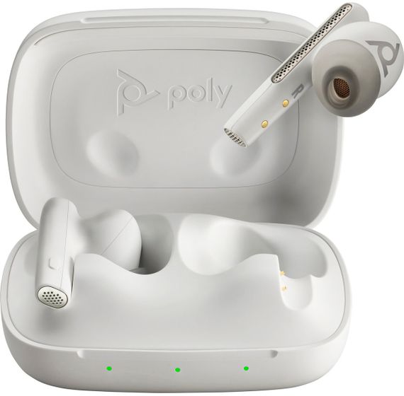 Навушники TWS Poly Voyager Free 60 Earbuds + BT700C + BCHC White | Зображення 1