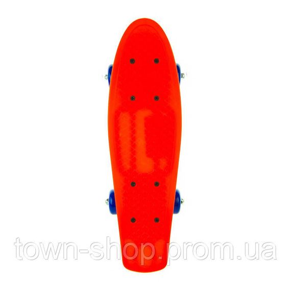 Детский скейт, пенни борд  JP-HB-10V (RL7T) колеса 4 см PVC, 42*13 см (Красный)