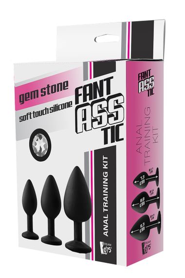 Набір анальних пробок Dream Toys Fantasstic White Stone Sex Aura | Зображення 1