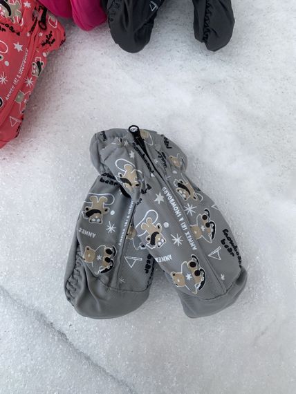 Дитячі рукавички болоньєві на замочку 2-4 роки | Зображення 1