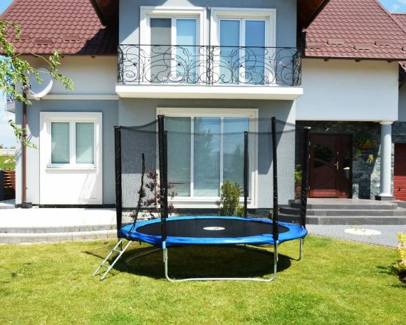 Батут дитячий Atleto 312 см із захисною сіткою та драбиною для дому та дачі 20001001 | Зображення 3