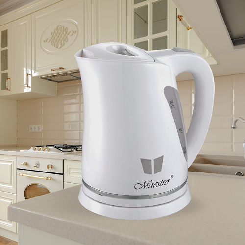 Електрочайник 1,7л 2000W (диск) білий MR-038-WHITE Maestro | Зображення 3