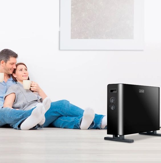 Конвекторний обігрівач BLACK+DECKER 2,0 кВт, площа обігріву 20 кв.м., підлоговий, чорний (BXCSH2000E) | Зображення 4