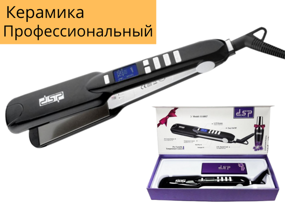 Професійний випрямляч для волосся з керамічним покриттям DSP E-10017 | Зображення 1