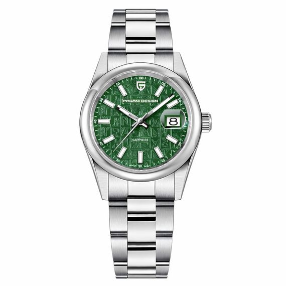 Чоловічий годинникPagani Design PD-1794M Silver-Green