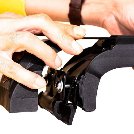 Поперечины на интегрированные рейлинги Strong V2 120 см (2 шт) Серый для Infiniti QX50 2018- гг | Зображення 7