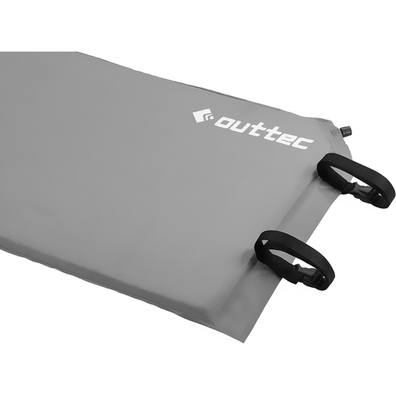 Самонадувний килимок Outtec з подушкою гладкий сірий | Зображення 3