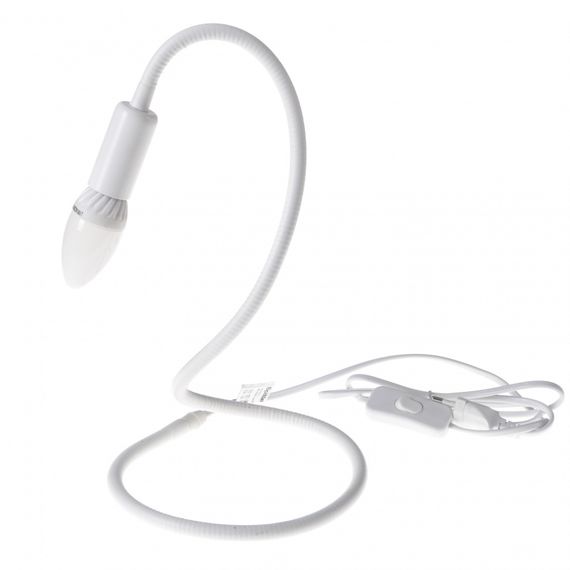 Настольная лампа в современном стиле гибкая BL-423T/1 E14 WH | Зображення 1