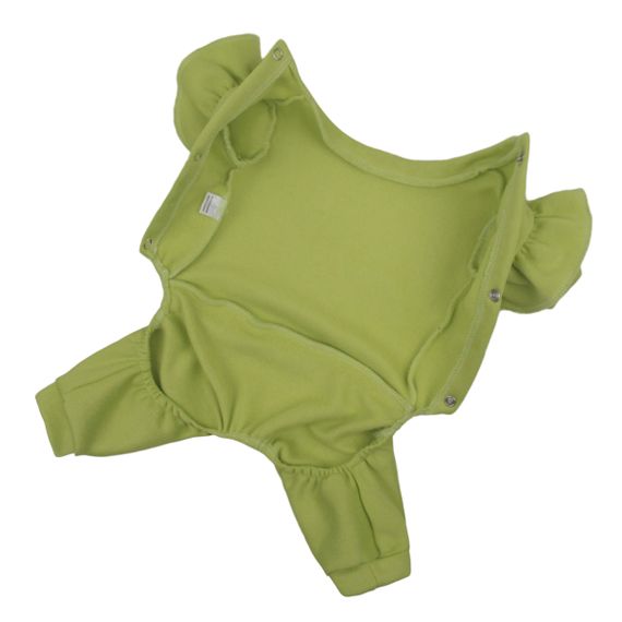 Костюм трьохнитка рюша оливка D-166 | Зображення 6