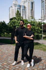 Футболка oversize чорний