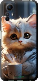Чохол на Xiaomi Redmi Note 12S Білий кіт "5646b-3065-2448"