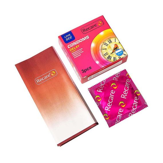 Презервативы Recare Delay Candy Condoms 3 шт, пролонгировочный эффект, конфетный аромат | Зображення 2