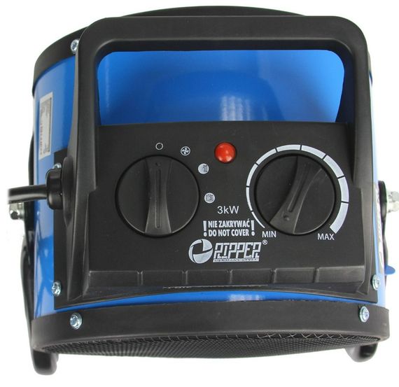 Електричний обігрівач RIPPER PTC, 3,0 кВт, площа обігріву 30 кв.м., підлоговий, синій/чорний (M80906R) | Зображення 1