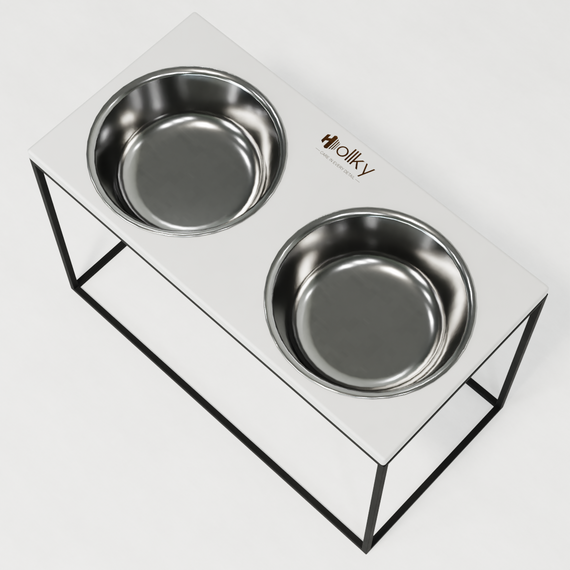 Миски на подставке для очень больших собак Hollky Base XXL40 (2 × 2,8 л) BXXL40-643240-GRWH | Зображення 7