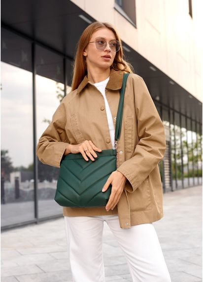 Сумка жіноча Sambag Rose зелена 27 х 25 х 5 см (94380007) | Зображення 5