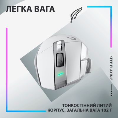Мышка Logitech G502 X Lightspeed Wireless White (910-006189) | Зображення 5