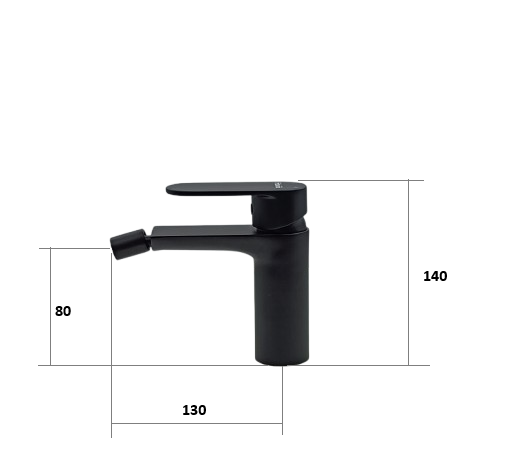 Змішувач для біде Fabiano Modena 10302 Graphite 8231.401.1575 | Зображення 4