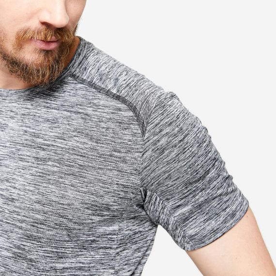 Футболка чоловіча для фітнесу сіра - 2XL. | Зображення 1