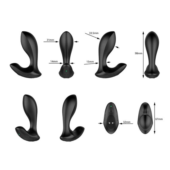 Анальна вібропробка Nexus DUO Plug Small, пульт ДК sexstyle | Зображення 1
