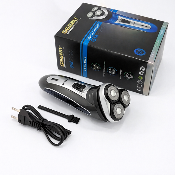 Електробритва GEEMY GM-7090 3 в 1 з тримером для вусів, бездротова | Зображення 2