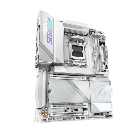 Материнская плата GIGABYTE X870E AORUS PRO ICE sAM5 X870 4xDDR5 M.2 HDMI Wi-Fi BT ATX X870E_AORUS_PRO_ICE | Зображення 1