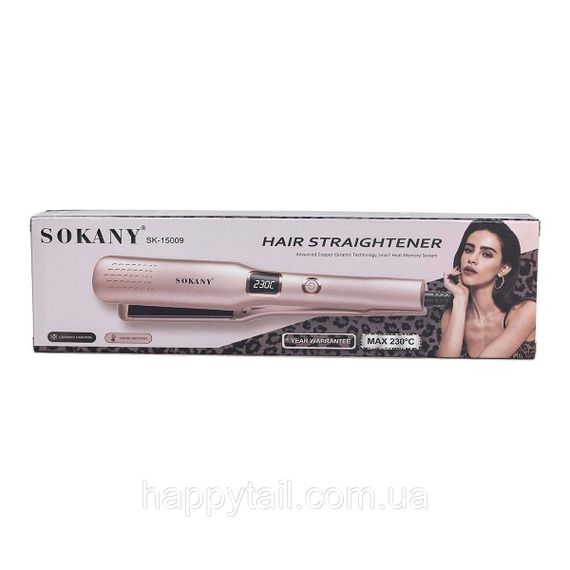 Утюжок для волосся 50 Вт Рожевий Sokany SK-15009 | Зображення 6