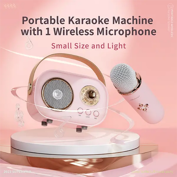 Беспроводной микрофон для караоке, колонка SPEAKER C20 PLUS | Зображення 3