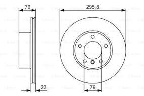 Диск гальмівний BMW E39 \\F PR2, BOSCH (0986479R72)