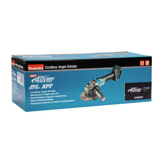 Шліфмашина кутова акумуляторна Makita GA008GZ (125 мм, 8500 об/хв, BL, XGT, без акумуляторів та зарядного пристрою) | Зображення 6