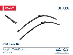 DF-086 DENSO - Комплект склоочисників Flat Blade Kit 650 / 650 мм