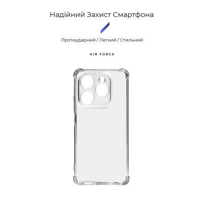 Чехол для мобильного телефона Armorstandart Air Force Tecno Spark 20 Pro (KJ6) Camera cover Transparent (ARM74394) | Зображення 2