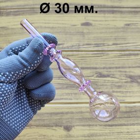 Стеклянная трубка Simple Oil Pink