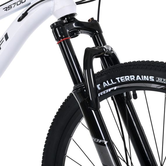 Велосипед SKD75 MTB 2605-2, 26 дюймов, стальная рама 16 Sunrun 24SP белый | Зображення 9