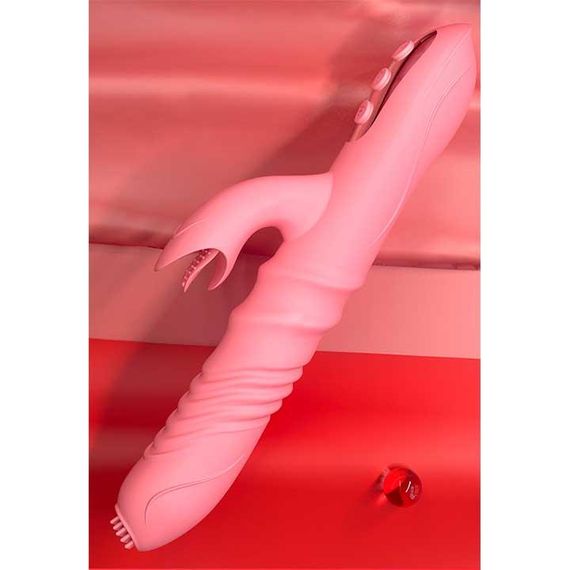 Вибратор с поступательными движениями и подогревом Pretty Love – Вибраторы | Зображення 1