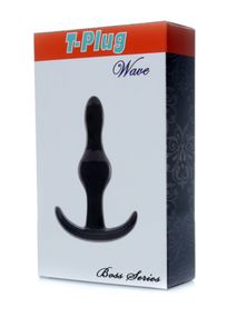 Анальна пробка B - Series EasyLove T-Plug Wave, чорна