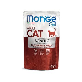 Корм Monge Cat Grill Wet Agnello вологий з ягнятком для дорослих котів 85 гр