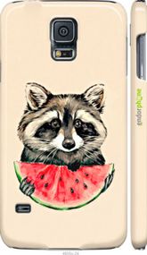 Чохол на Samsung Galaxy S5 g900h Єнотик з кавуном "4605m-24-2448"