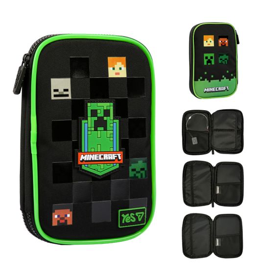 Пенал м'який із LED YES PH-35 Minecraft Reality 533778 4х16х24 см